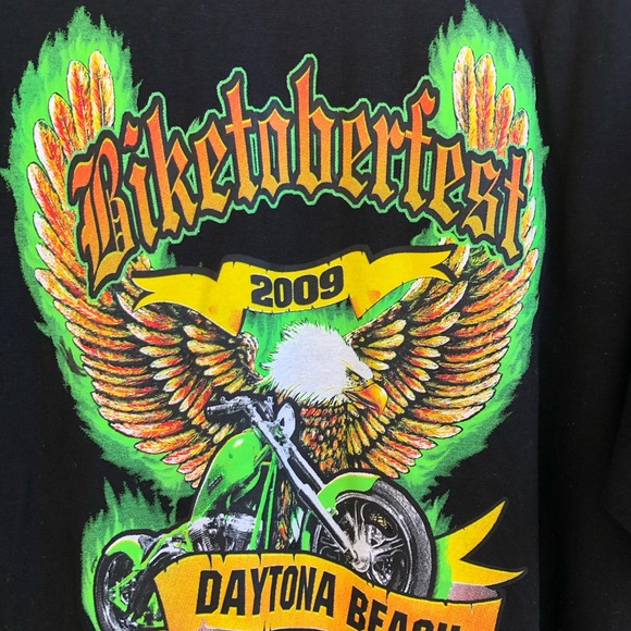 American Biker Image “Biketoberfest 2009” Tee- Shirt 2XL - Picture 5 of 6